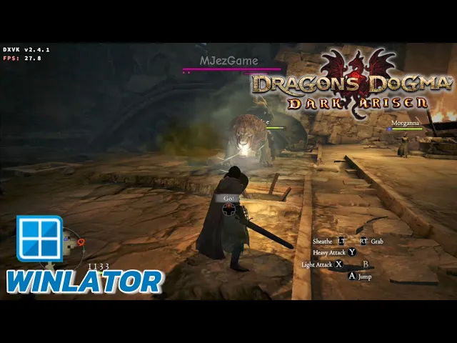 Winlator v8 (Rev 1) - Gameplay Dragon Dogma Dark Arisen (Windows) On Android
