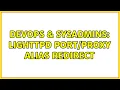 DevOps SysAdmins Lighttpd Alias Redirect