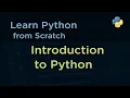 Python Tutorial Part-01 Introduction to Python