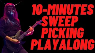 Download SWEEP PICKING 10-MINUTES-PRACTICE | #GUITAR #PLAYALONG WITH TABS MP3