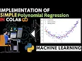 Polynomial Regression Explained in Hindi Its Practical Implementation Machinelearning DataScience