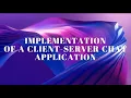 CLIENT SERVER COMMUNICATION USING JAVA READ THE DESCRIPTION