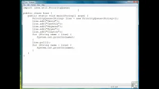 03 06 The Priorityqueue Class
