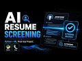 AI Resume Screening System - Python Final Year Project Flask ML Source Code Included