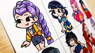 K-Pop Demon Hunters VS SPAGHETTI by Le Sserafim [Drawing FNF] fnf Update