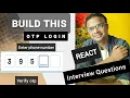 OTP Login - Frontend React Interview Question Machine coding Question in Hindi