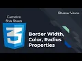 CSS Tutorial for beginners in Hindi Border Width Color Radius Style properties