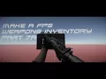Unity 3D Make FPS Inventory Part 7a ScriptableObject C