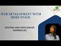Routing Middleware Express js
