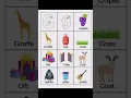 G Words for Kids Letter Gg Words Things that Start with Gg G words Learn Phonics