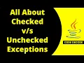 Checked Vs unchecked Exceptions with example in Java Interview Questions and Answers Code Decode