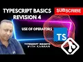 TypeScript basics Revision 4 Operators - Arithmetic operators