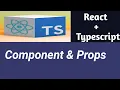 Component and Props React Tutorial with TypeScript in Hindi
