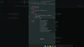 JavaScript Program To Check Number is Even Or Odd