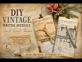 Easy DIY Travel Writing Journal Quick Simple Vintage Journal Making Tutorial