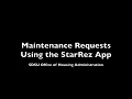 Maintenance Reporting with the StarRez App