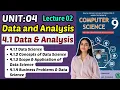 Data and Analysis Chapter 4 Data and Analysis Class 9 Computer Science Federal Board Book 2025
