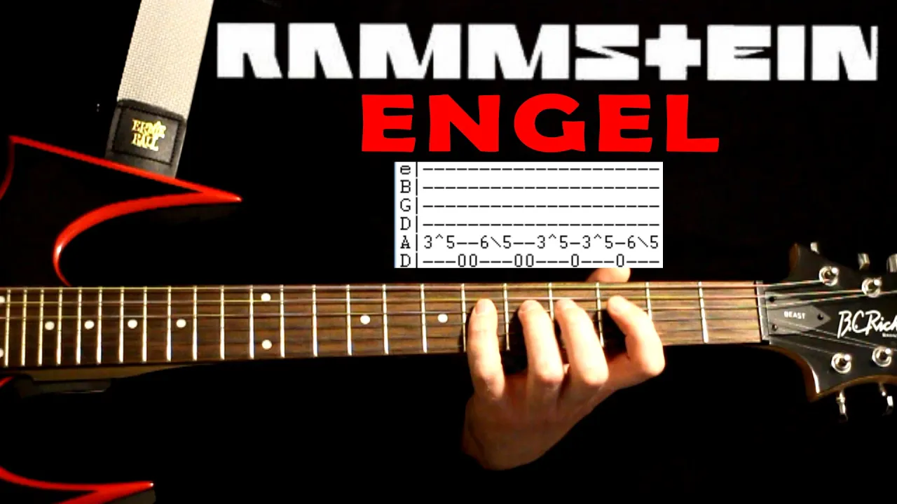 Rammstein Engel Guitar Lesson / Guitar Tabs / Guitar Tutorial / Guitar Chords / Guitar Cover