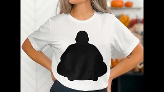 Laughing Buddha Silhouette Laughing Buddha SVG Buddha Silhouette Spiritual Clipart Meditation Ic