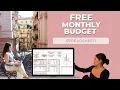 How to Make a Budget - Free Budget Template