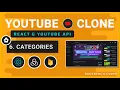 Part 6 Categories Bar - YouTube Clone using React YouTube API