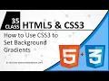 How to code CSS Gradient and background - Linear Gradient CSS