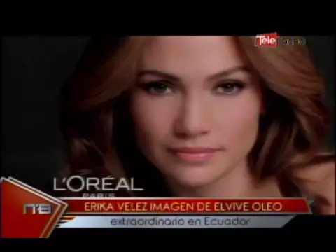 Erika Velez imagen de Elvive Oleo extraordinario en Ecuador