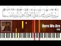 김필 (Kim Feel) - Here We Are (My Liberation Notes OST) | Piano Tutorial | Sheet Music