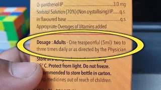 Dosage: Adults: one teaspoon two to three times daily or as directed by the physician 