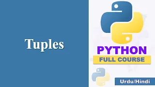 Tuples in Python Learn Python in Urdu