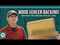 Wood Veneer Backing Types for Woodworking Paper-Backed Wood-on-Wood Peel-and-Stick