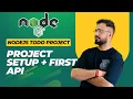 NodeJS Todo App Project Project Setup Express Server Folder Structure First Route