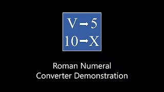 Roman Numeral Converter Demo Visual Basic