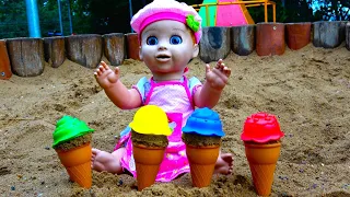 Baby doll Luvabella and Ice Cream for kids