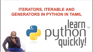 Iterator Iterables and Generator - Python Tutorial in Tamil