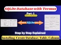 SQLite Database in Termux Installation complete Tutorial