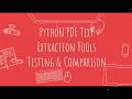 PDF Text Extraction Python Tools Testing Comparison