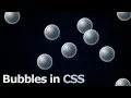 Floating Bubbles in CSS HTML CSS and Js