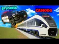 TRAIN CRASH During Police Chase in Lego City Brick Rigs Multiplayer