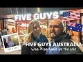 Trying FIVE GUYS Burgers and Fries Melbourne Vlog