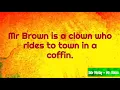 Bob Marley - Mr Brown ( Lyrics)
