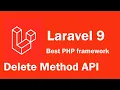 Laravel 9 tutorial - Delete method API
