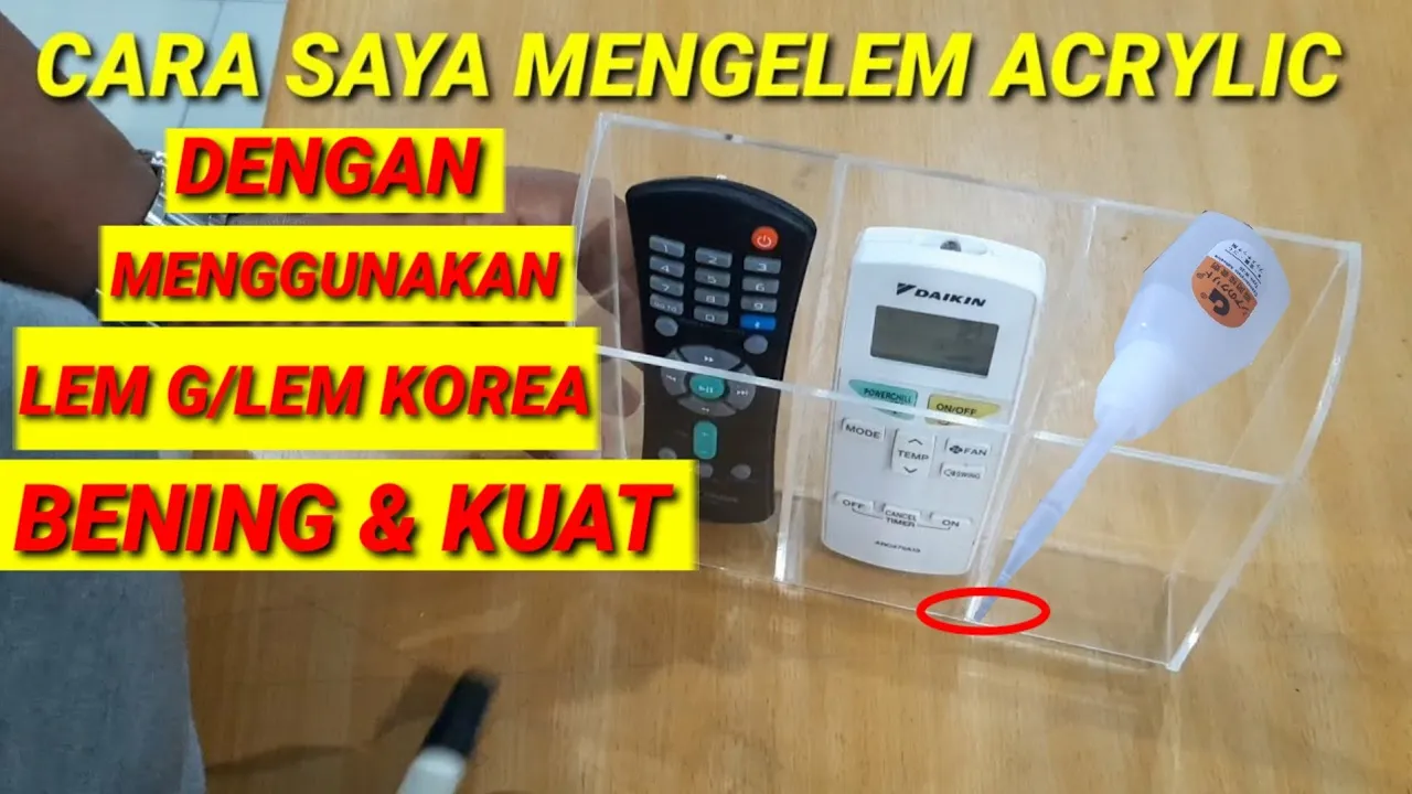 Cara Membuat Lem Akrilik (How To make acrylic Glue)