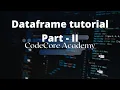Hindi Python Tutorial Pandas Dataframe Part 2