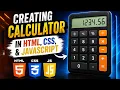 Build a Professional Calculator With HTML CSS JS Tutorial for Beginners in Tamil