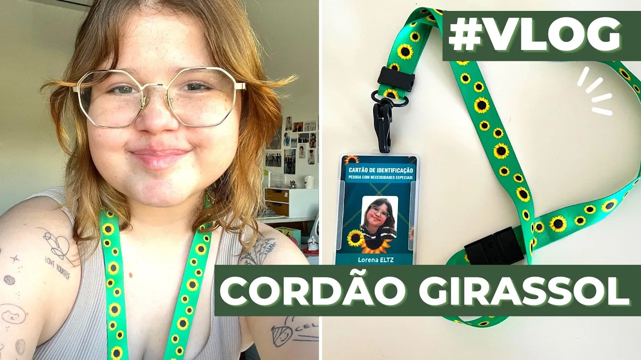 #VLOG + CORDÃO DE GIRASSOL PARA PCD - Lorena Eltz