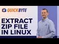 How to Extract a Zip File in Linux An ITProTV QuickByte