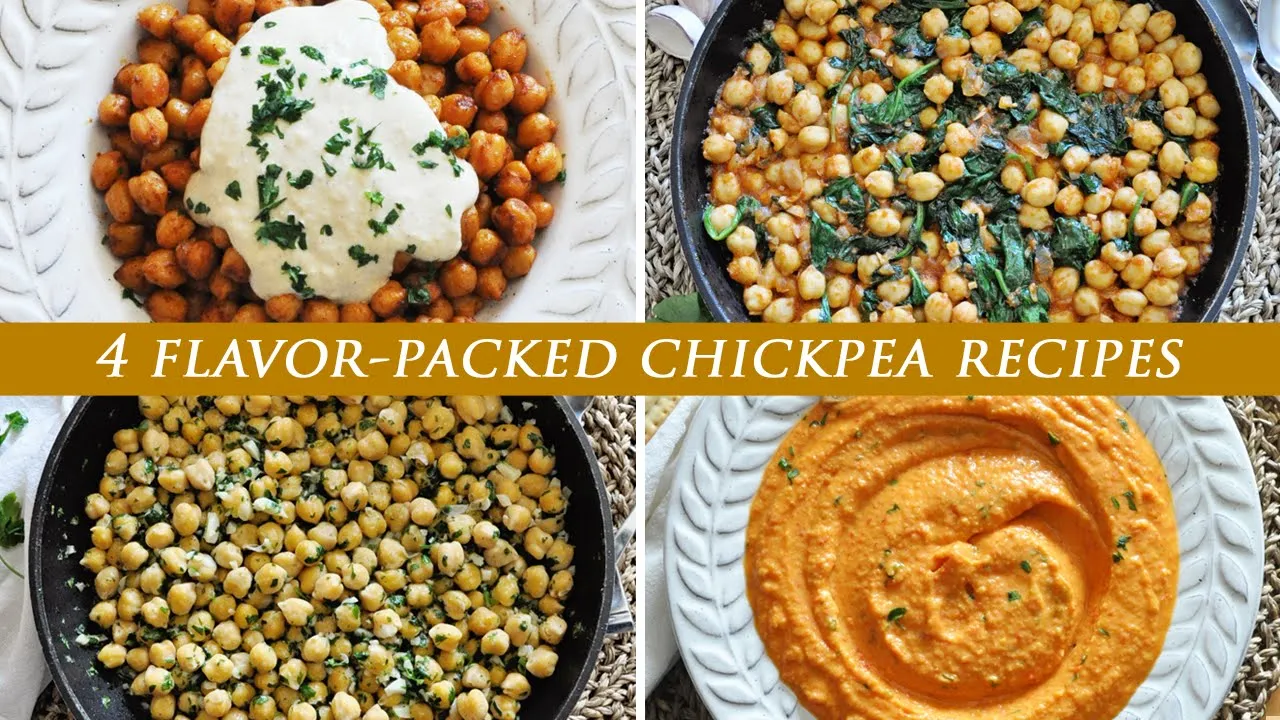 Got Canned Chickpeas? MAKE THESE 4 FLAVOR-PACKED RECIPES