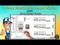 3 Phase Distribution Board Layout and Wiring Diagram Three phase DB Wiring with New Color Code