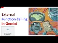 Function Calling Explained Gemini 1 5 Pro - Do it yourself Tutorials